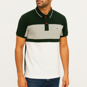 Men's Polo T-Shirt (Green Layer)
